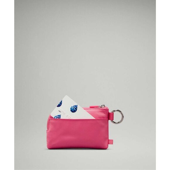 ✨Lululemon Clippable Card Pouch Sakura Pink / Washed Mauve✨ - Picture 3 of 9